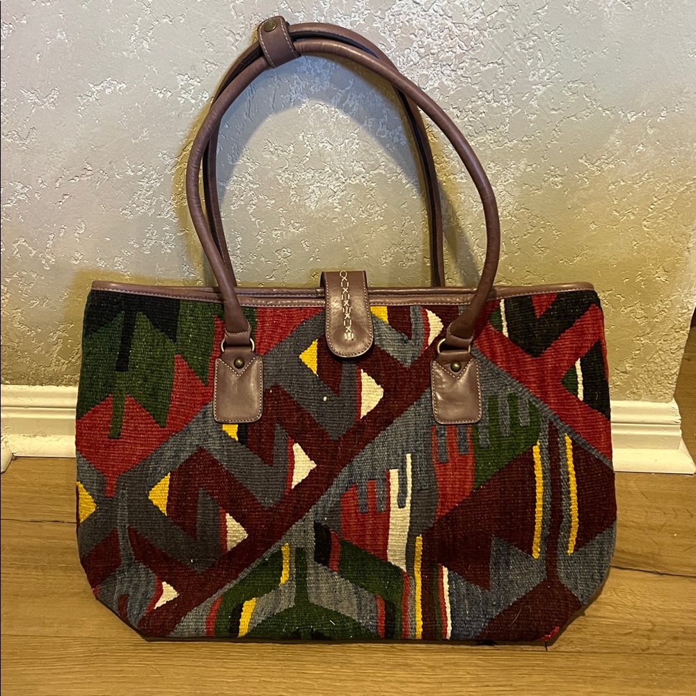 Yun Art Turkish Patterned Woven Shoulder Bag/Tote